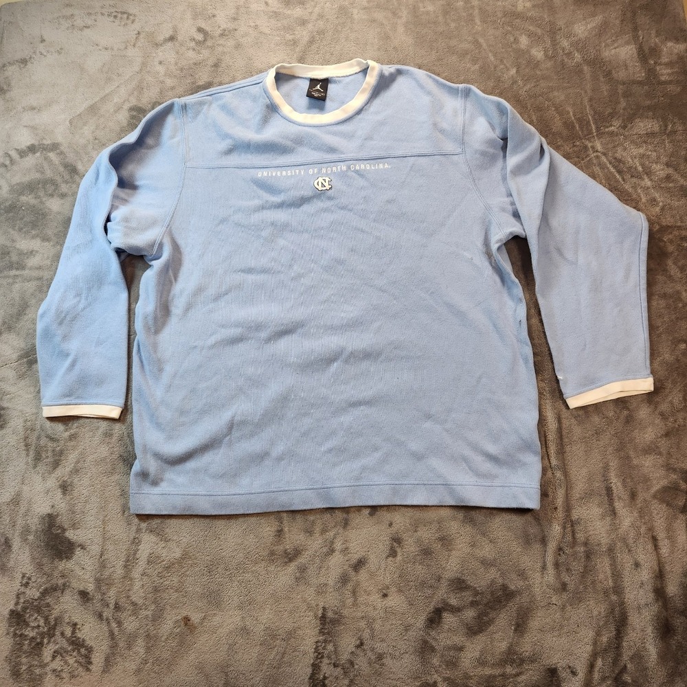 Jordan Sweatshirt Mens XL Blue  Jumpman UNC University North Carolina Tar Heels